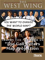 Mercator's map takes the Earth's latitudes and longitudes (parallels and meridians)which curve around the spherical globe, and makes them straight lines. This allowed sailors to plot a course between any two points using a straight line, but it also created distortions in the map the further you got from the equator. For example, Greenland appears roughly the same size as the continent of Africa on a Mercator map, even though Africa is about 14 times larger.